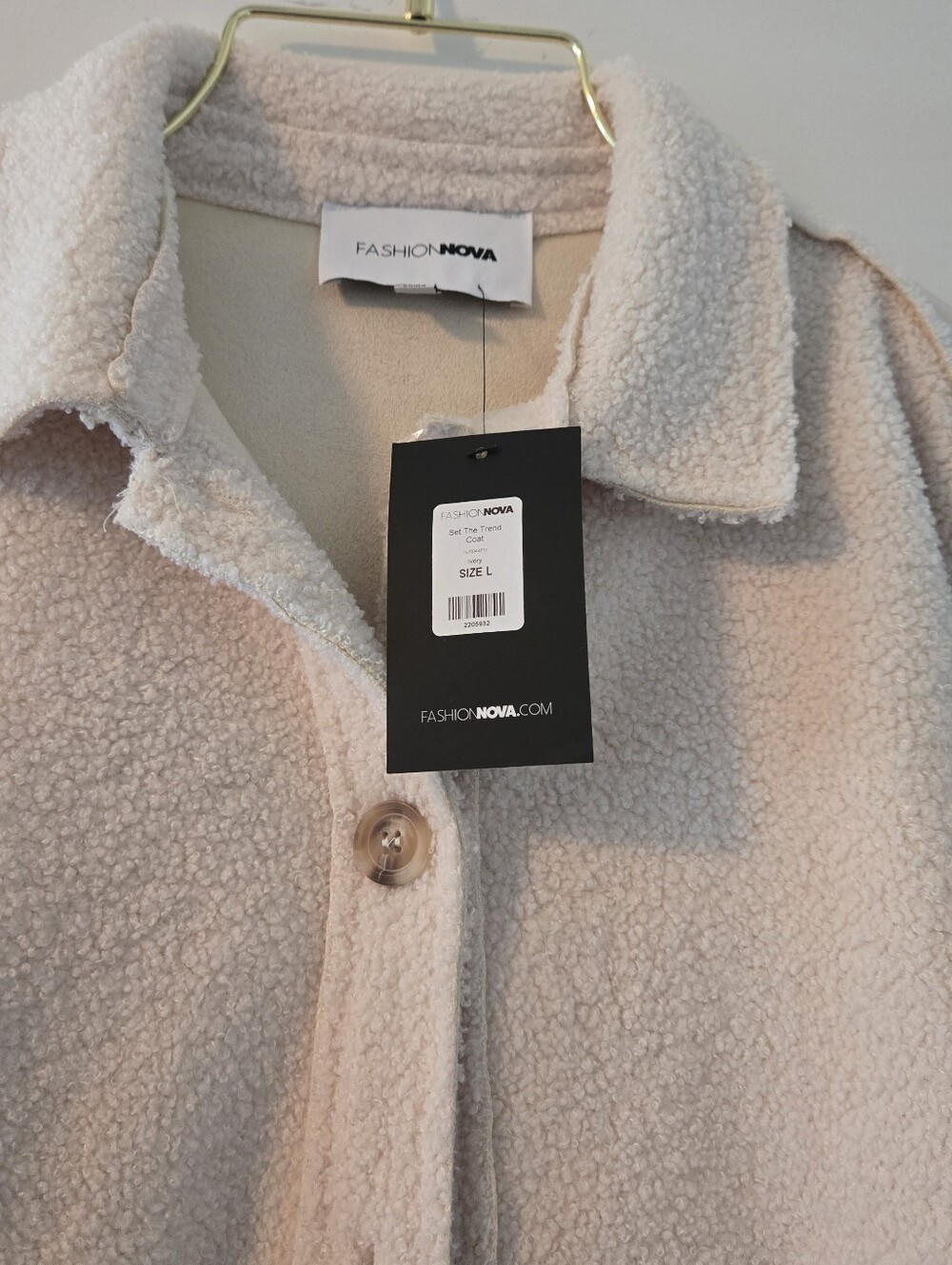 Cream Shacket - Picture 2 of 3